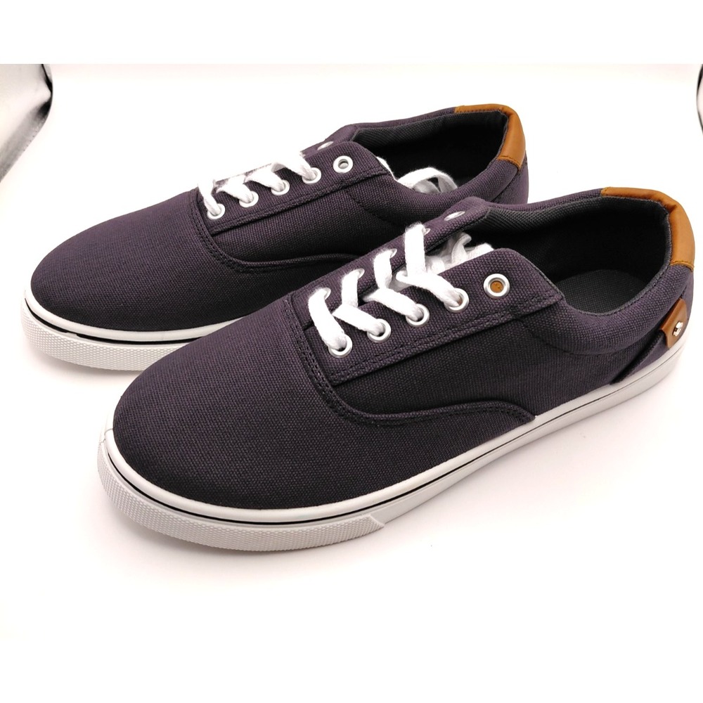 Land's End Fenway Collection Canvas Sneaker Men's Gray size 8.5